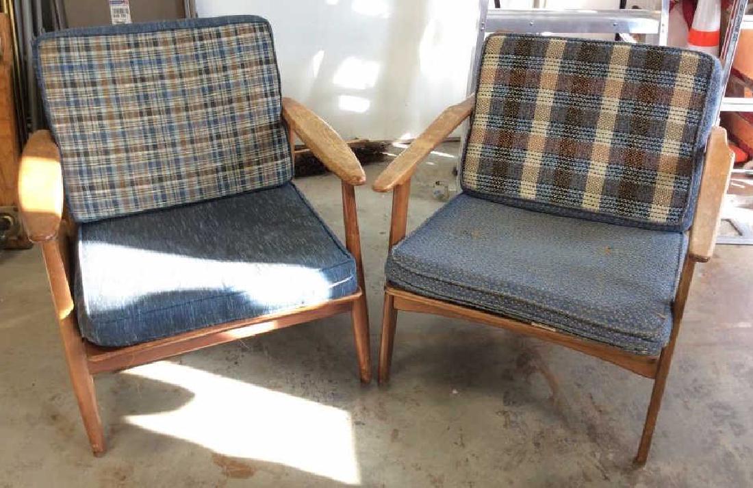 Pair Vintage Mid Century Arm Chairs (1 of 10)