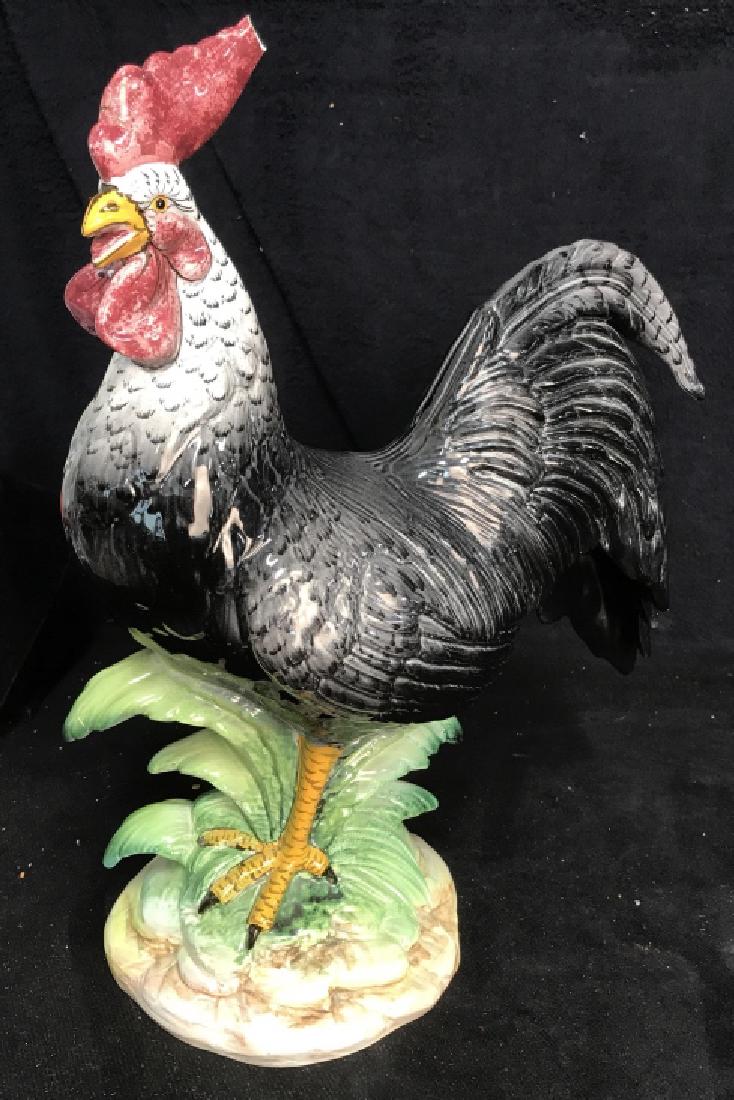 Signed Italian Ceramic Rooster (1 of 9)