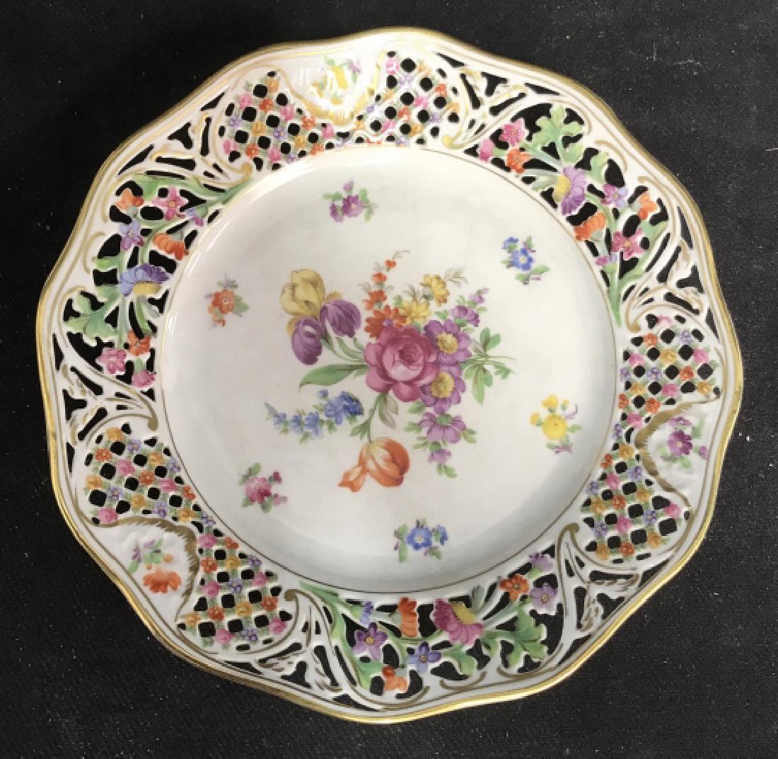 Vintage Painted Porcelain Plate, Germany (1 of 7)
