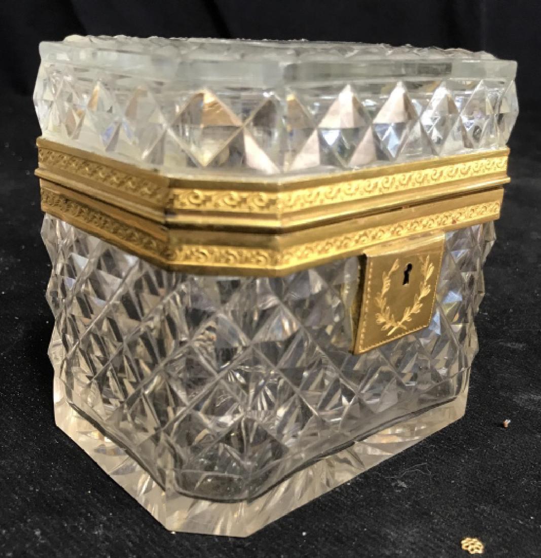 Cut Etched Glass and Ormolu Sugar Casket (1 of 16)