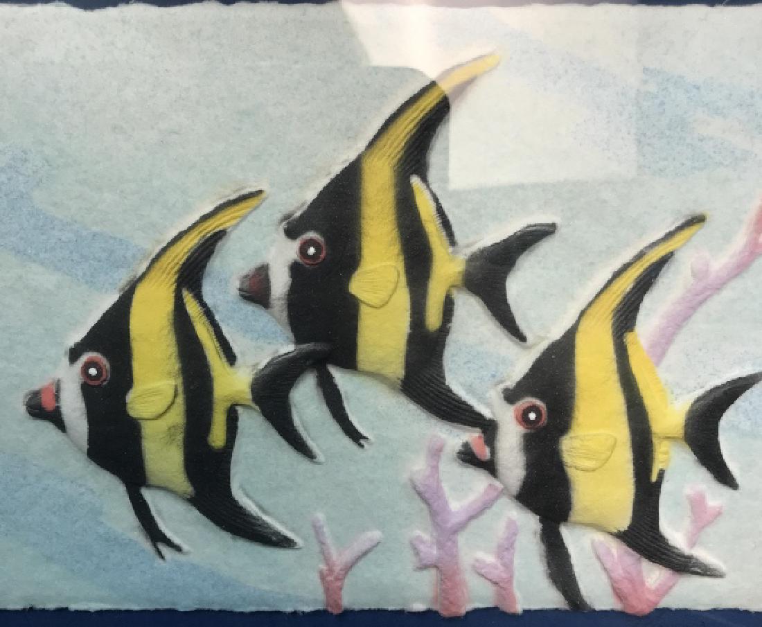 Signed Shadow Box Underwater Fish Artwork (1 of 12)