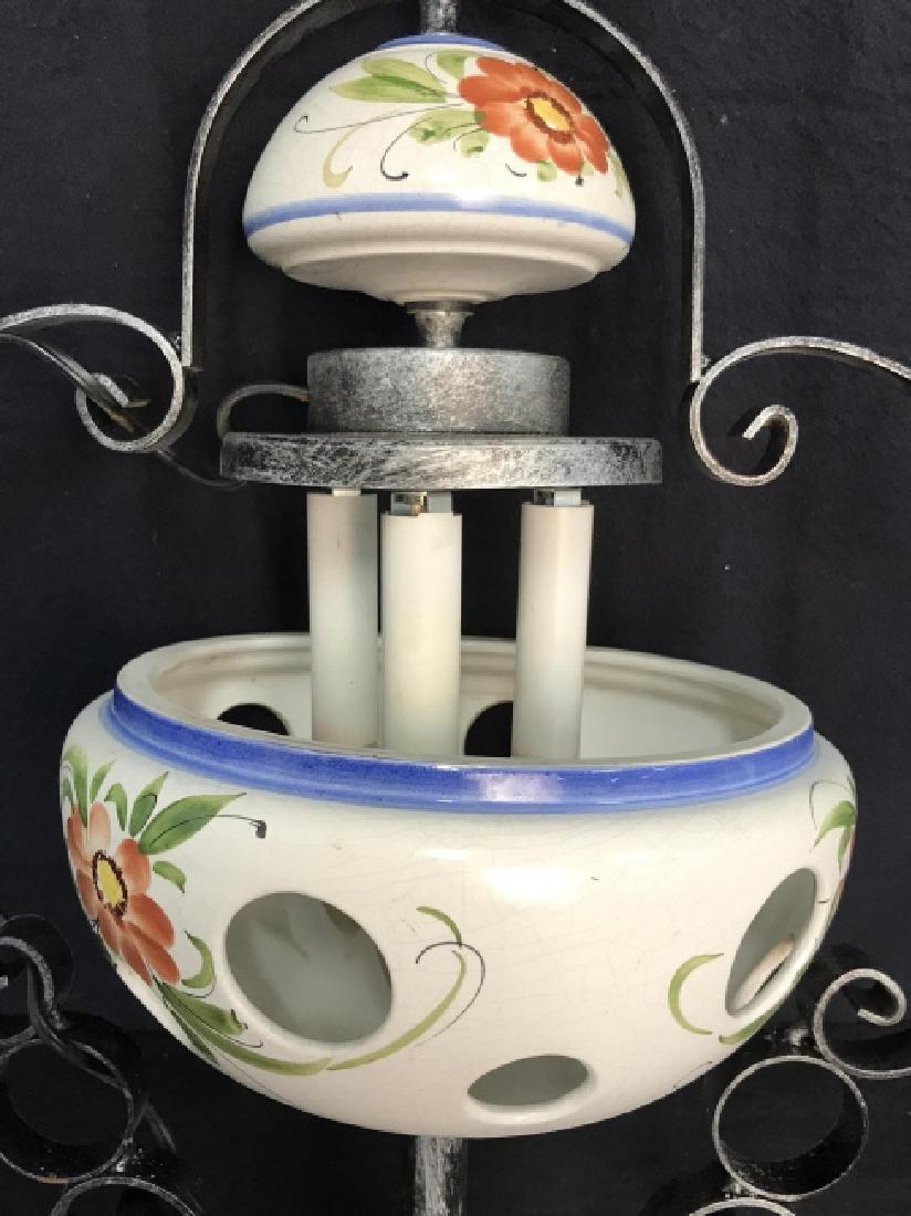 Painted Porcelain and Metal Light fixture (1 of 11)