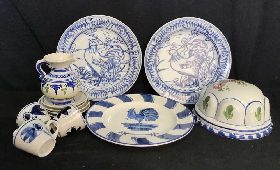 Group Blue&White Painted Pottery (1 of 10)