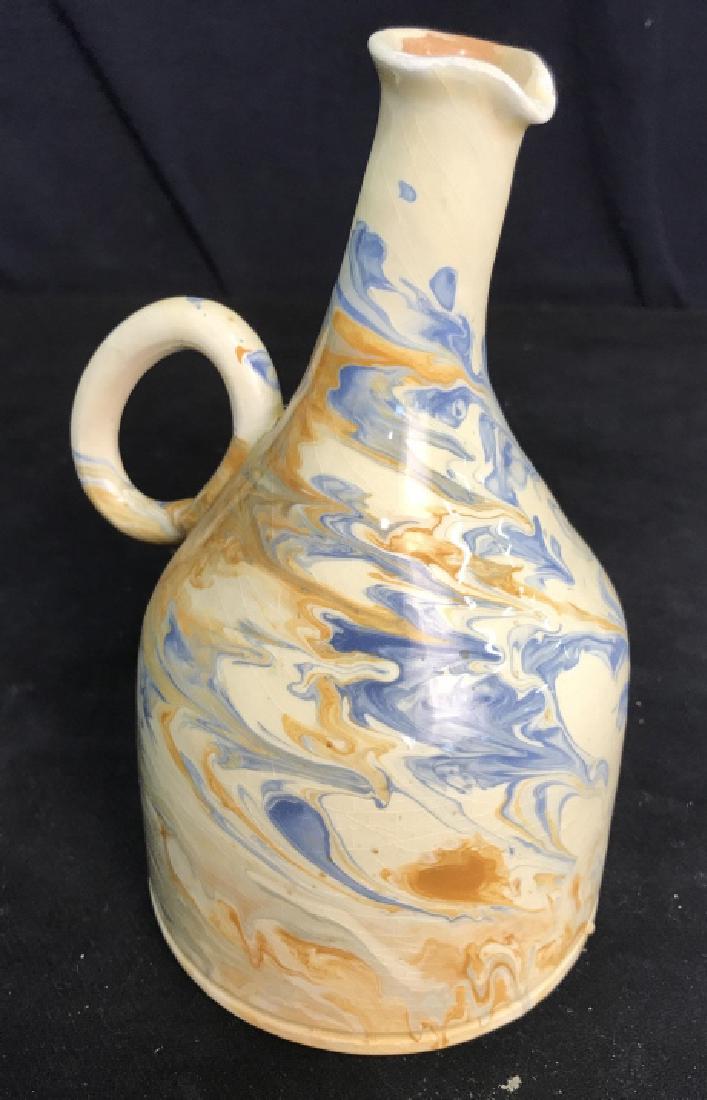 Italian Ceramic Swirl Glaze Pottery Vessel (1 of 14)