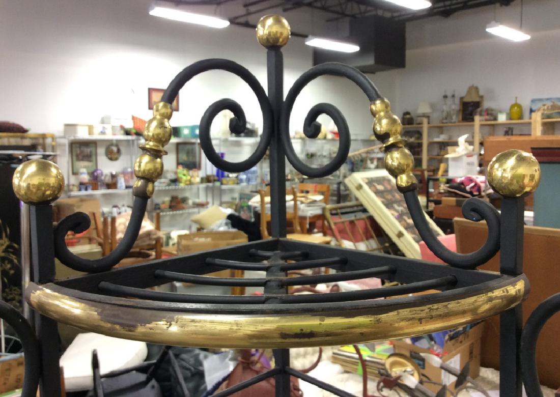 Metal 3 Shelf Corner Metal Bakers Rack (1 of 6)