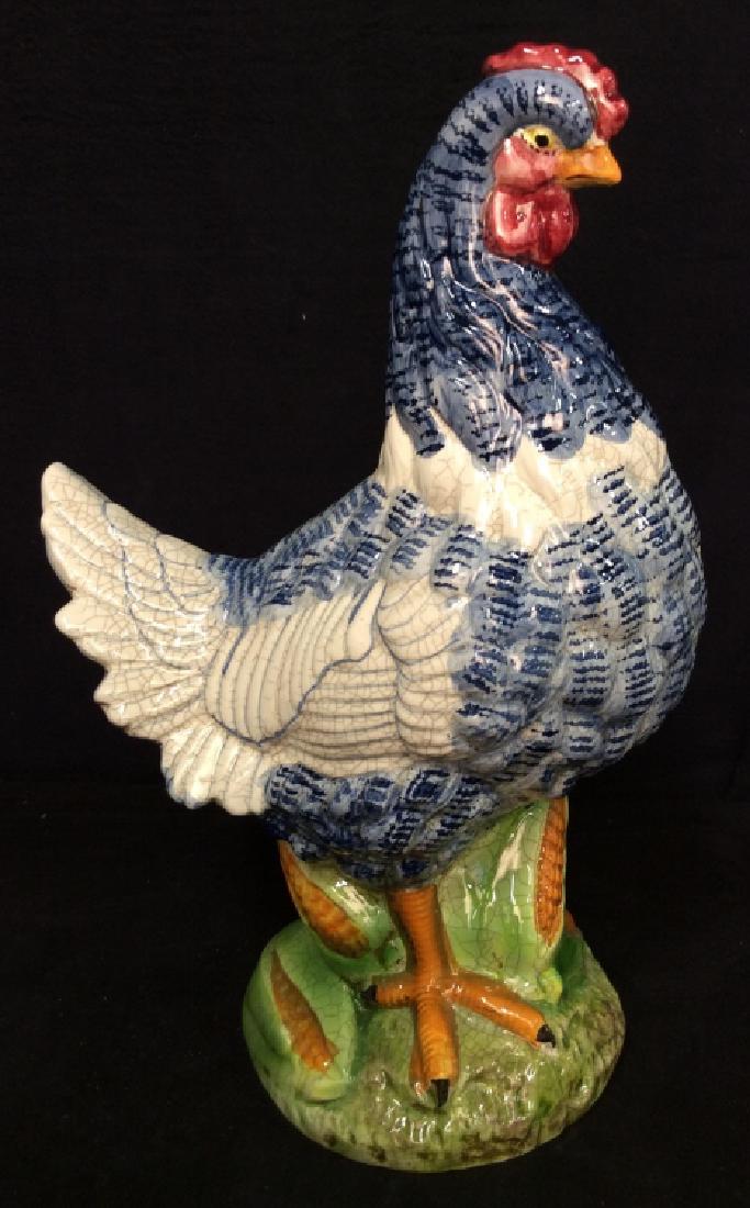 Ceramic Rooster Sculpture Figure (1 of 11)