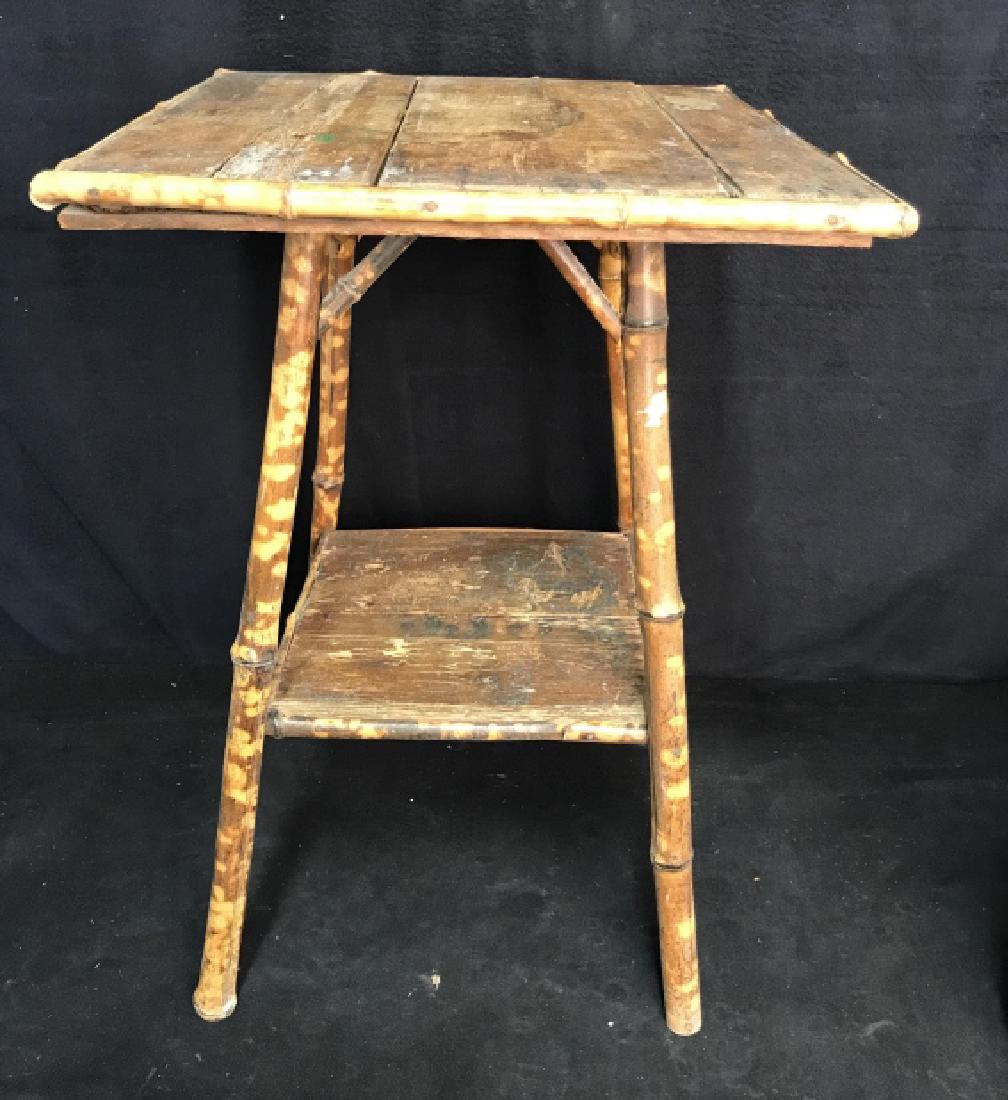 Antique Bamboo and Wood Side Table (1 of 11)