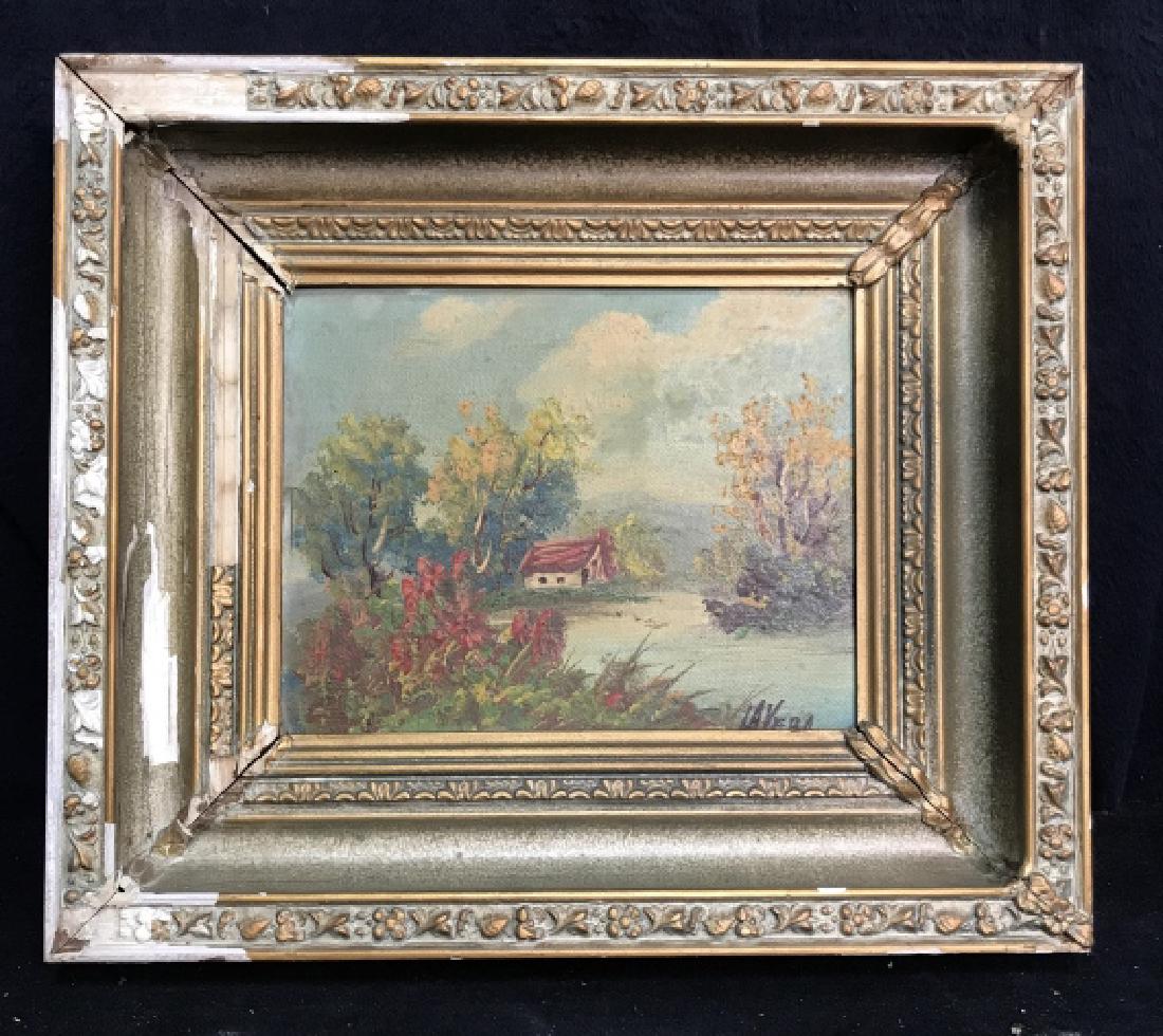LaVeda Signed Antique Oil on Board (1 of 10)