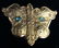 Vintage Gilt Metal Fashion Accessory Belt Buckle