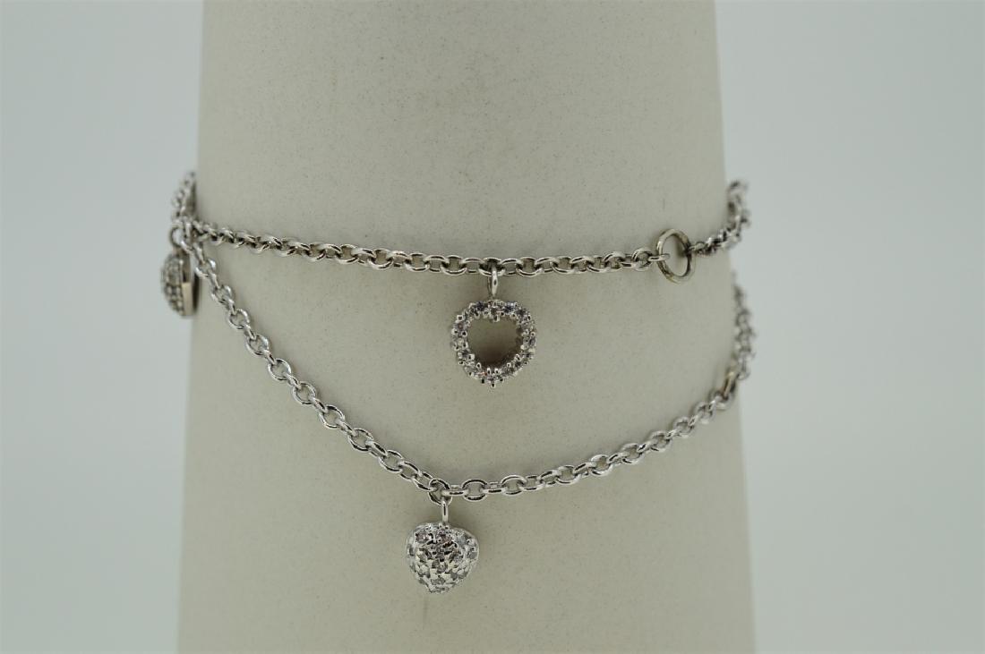 Ladies Set of  Two Sterling Silver Petite Dangling (1 of 2)