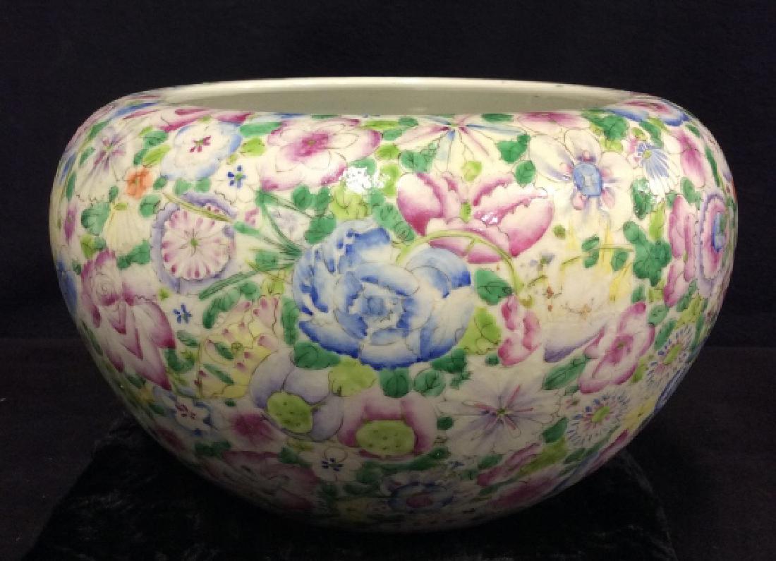 Painted Enamel Porcelain Ceramic Asian Bowl (1 of 9)