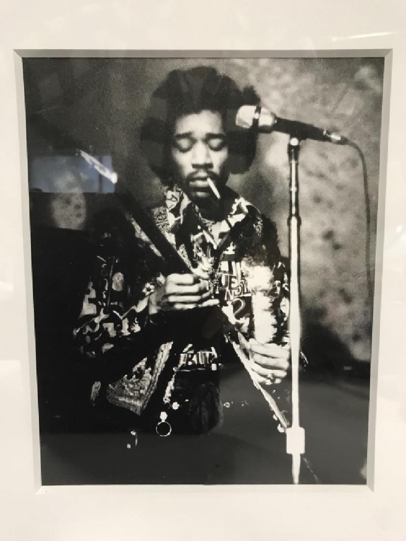 Lot 2 Jimmy Hendrix B&W Framed Photographs (1 of 8)