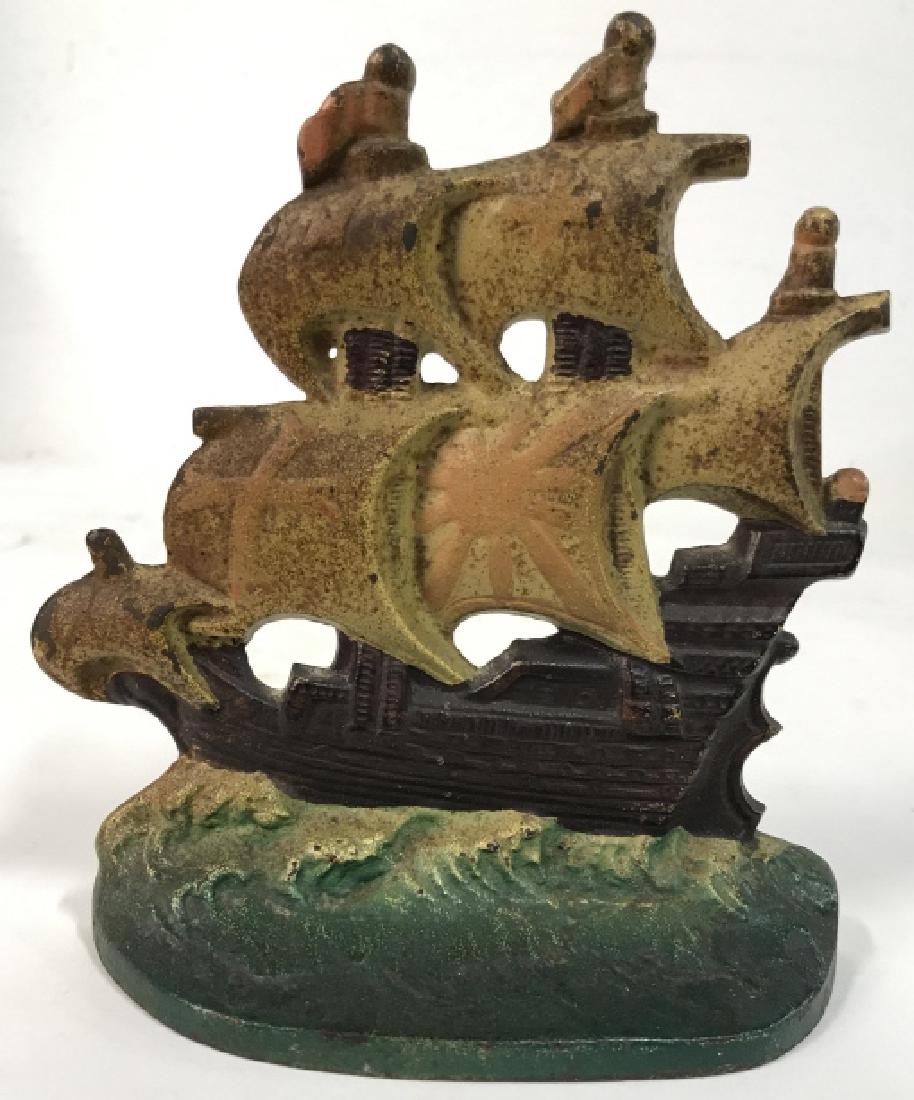 Antique/Vintage Cast Iron Ship Doorstop (1 of 8)