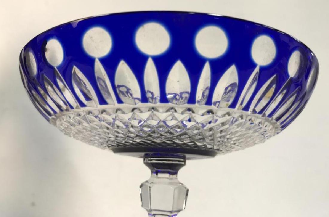 Hungarian Blue Cut to Clear CrystalTazza (1 of 11)