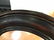 Wide Black Red Wood Framed Circular Mirror - 3