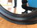 Wide Black Red Wood Framed Circular Mirror - 4