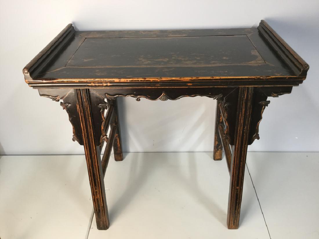 Antique Chinese Lacquer Elm Alter Table, C1750 (1 of 19)