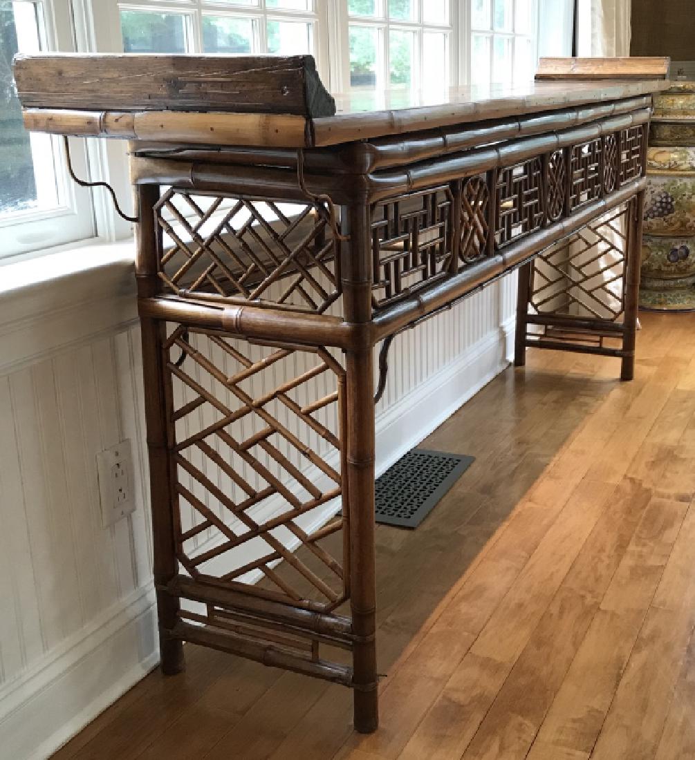Chinese Bamboo and Wood Altar Table (1 of 14)