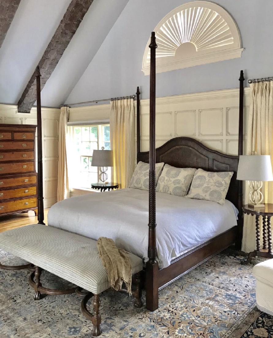 Georgian Style King 4 Poster Bed W Finials (1 of 18)