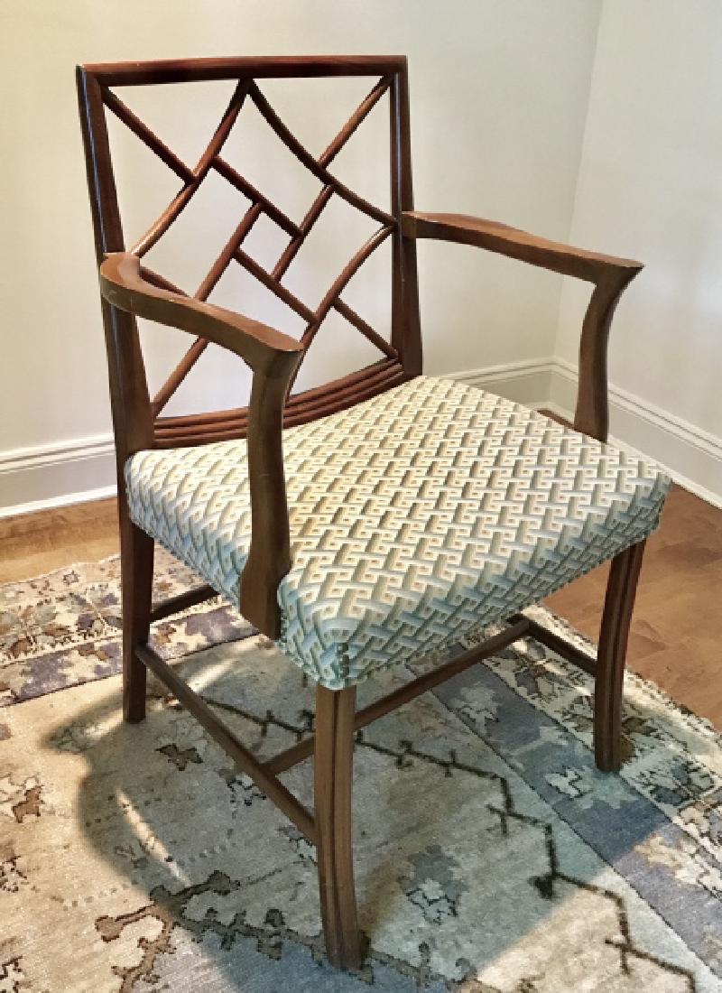 Regency Style Open Arm Chair Upholstered Seat (1 of 12)