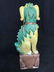 Yellow toned Vintage Pair Ceramic Foo Dogs - 9