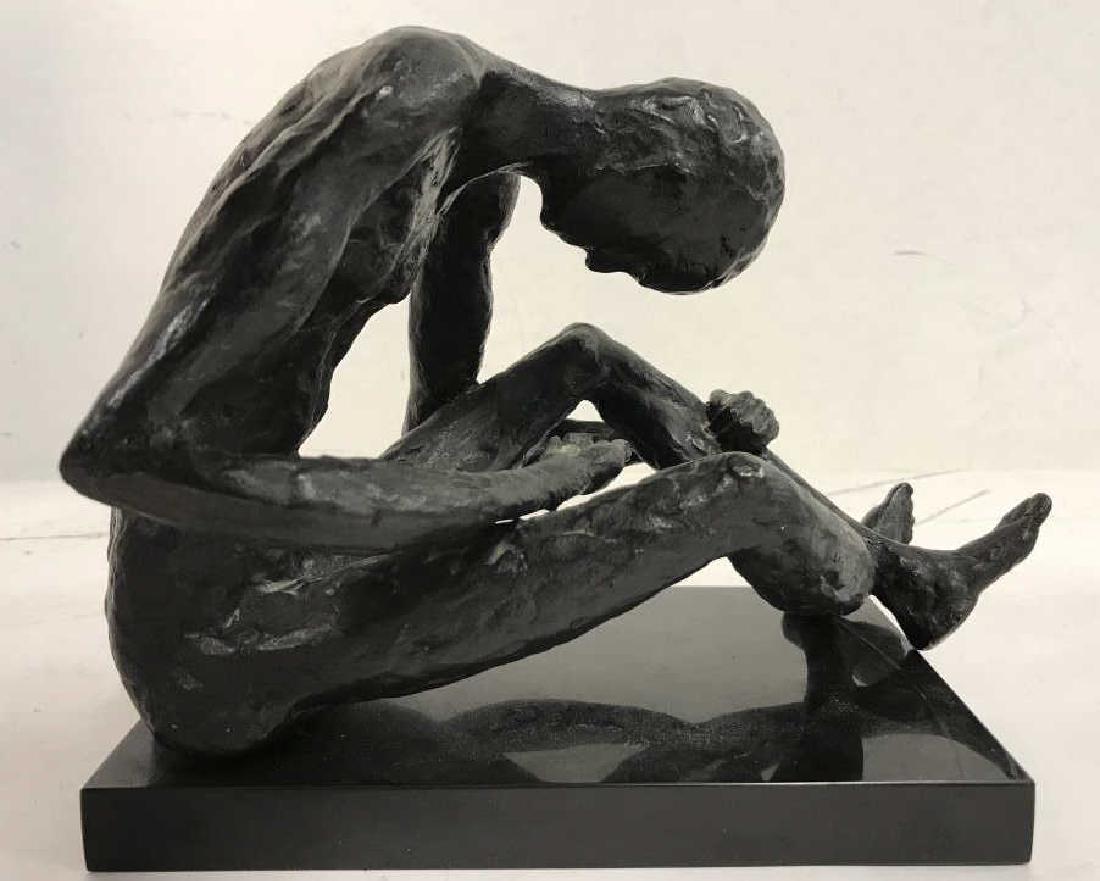 Ceramic Male Sculpture W  Marble Base (1 of 10)