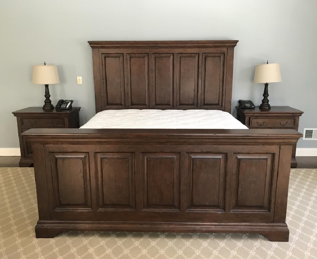 Kravet Dark Toned Wooden King Size Bed Frame (1 of 3)