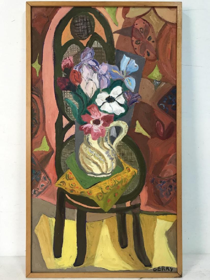 Signed GERRY Painting On Canvas (1 of 10)