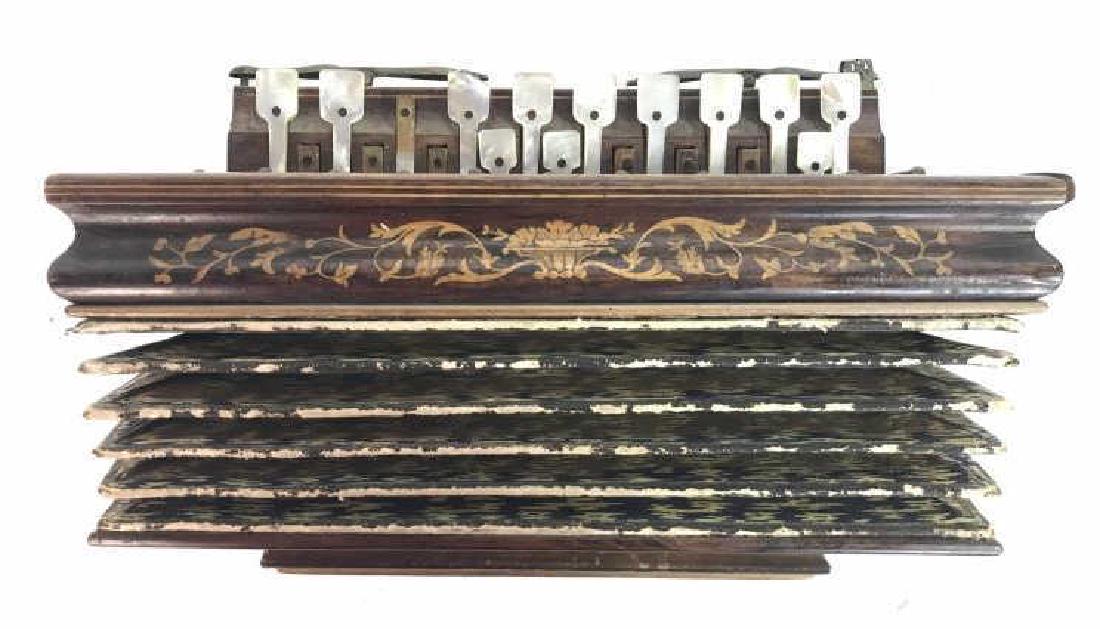 Hand Carved Mother Pearl Asian Accordian (1 of 14)