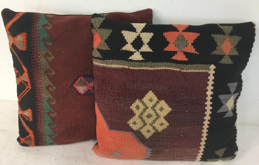 Persian Kilim Covered Cushions Throw Pillows (1 of 8)