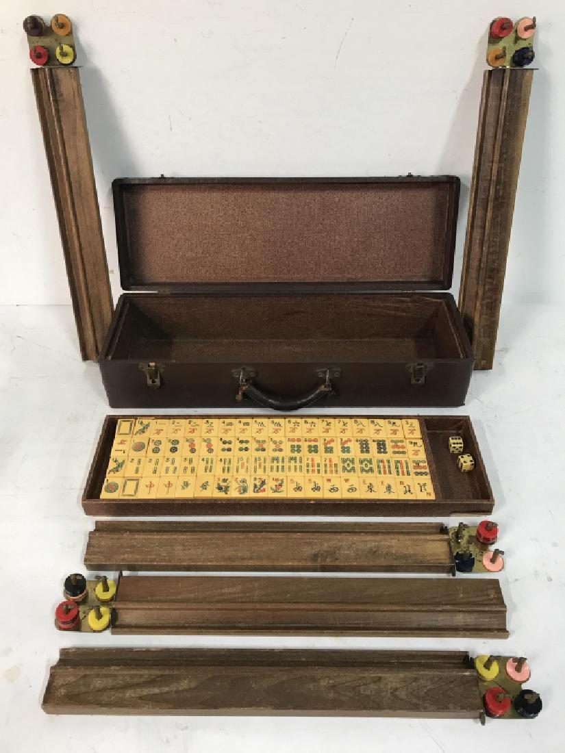 Vintage Chinese Mahjong Set In Carrying Case (1 of 9)
