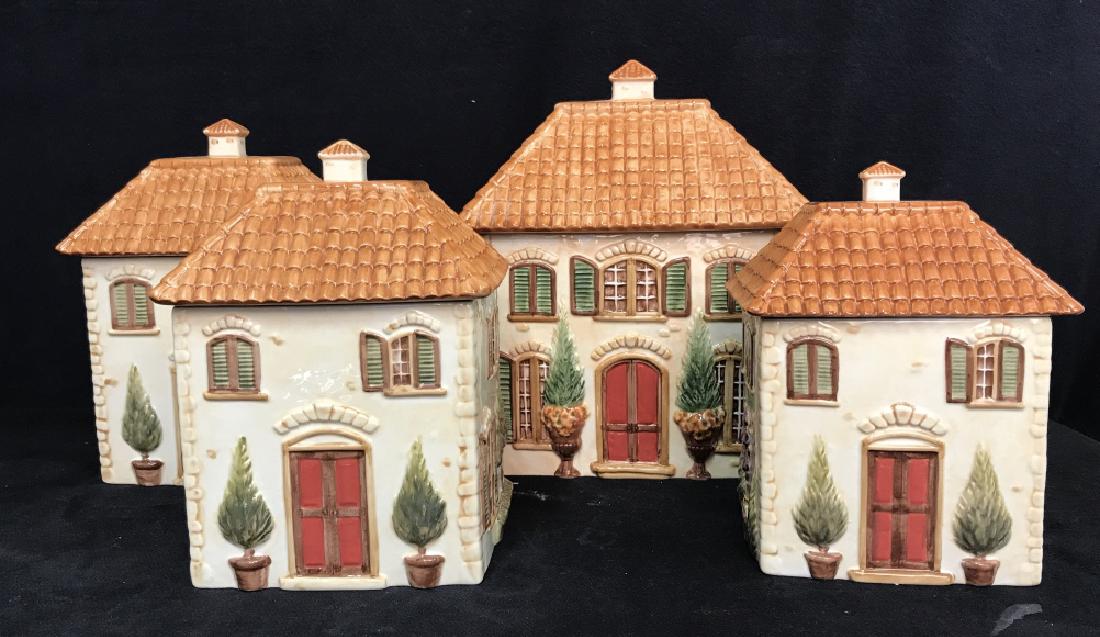 LOT 4 CERTIFIED INTERNATIONAL House Shaped Jars (1 of 10)
