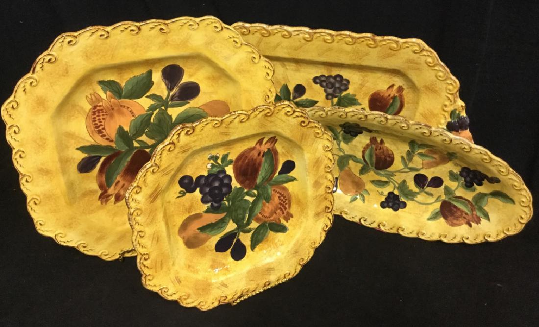 Set 4 Group Raymond Waites Pompei Ceramic platters (1 of 12)