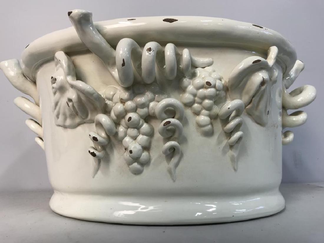 Cream Toned Ceramic Planter (1 of 8)