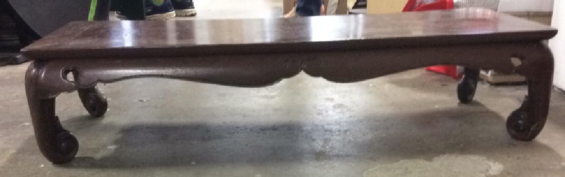 Brown Toned Wooden Asian Tea Table (1 of 8)