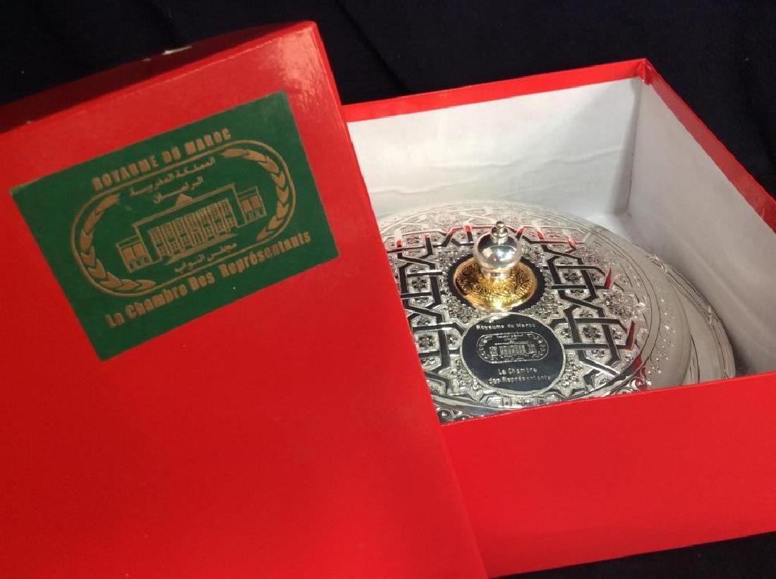 ROYAUME DU MAROC Silver Serving PLatter W Lid (1 of 17)