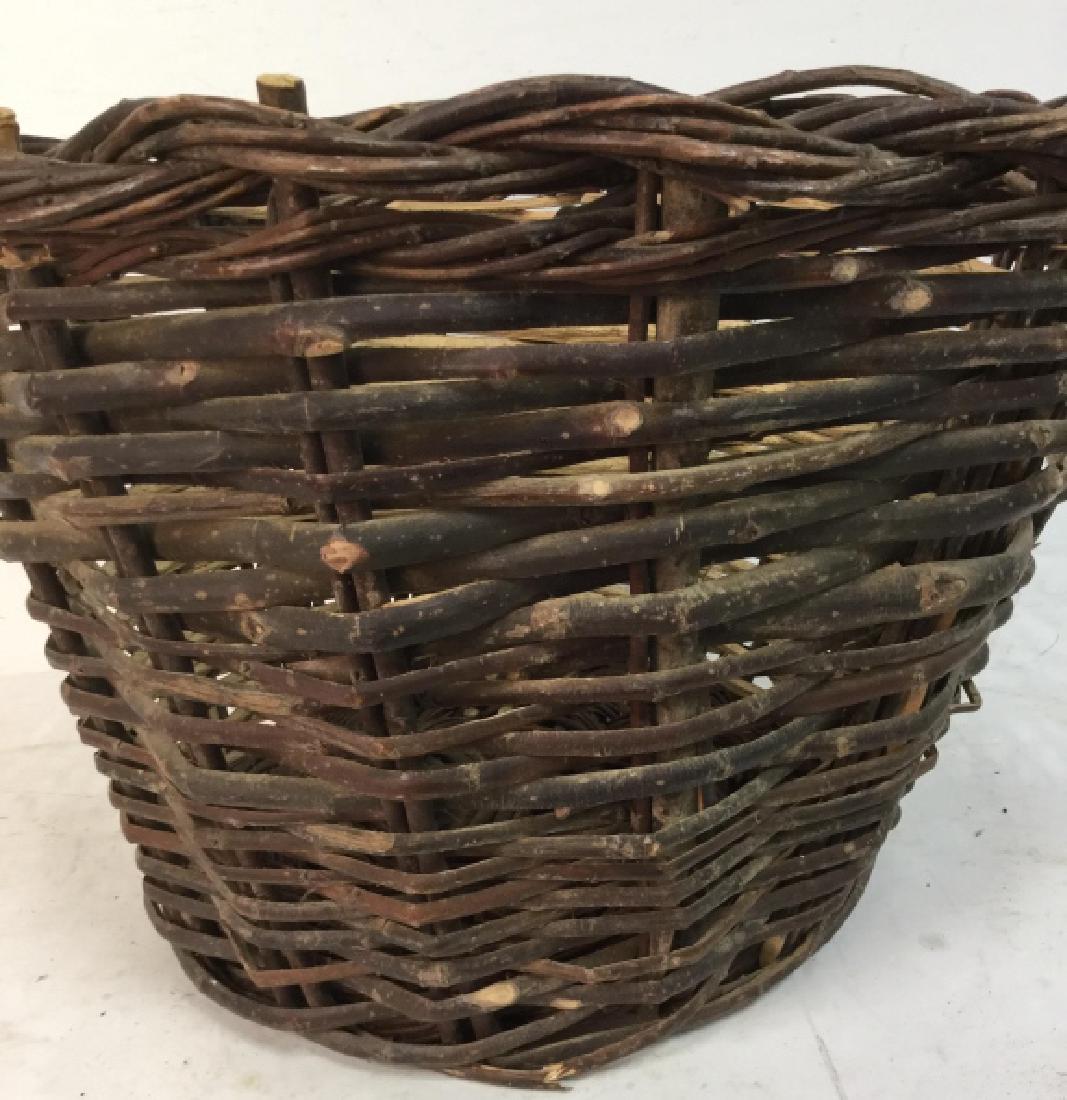 Vintage Decorative Woven Branch Log Basket (1 of 9)