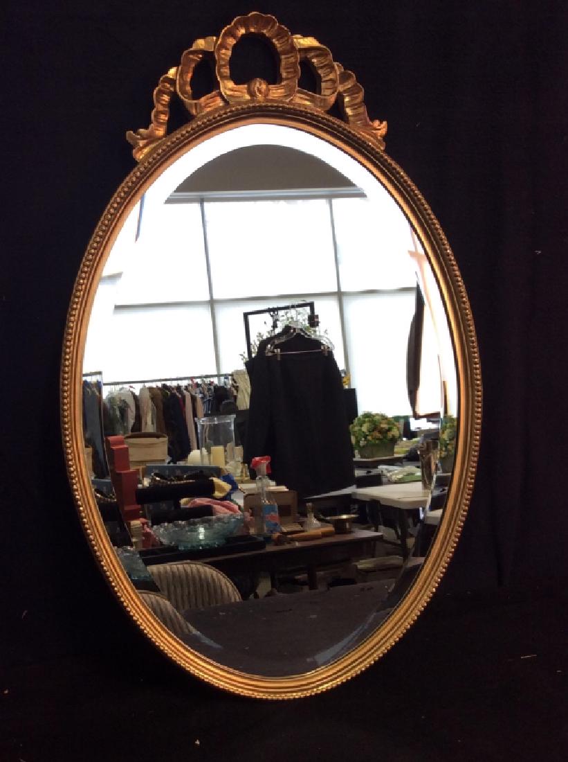 UTTERMOST Antique Gold Brushed Oval Wall  Mirror (1 of 9)