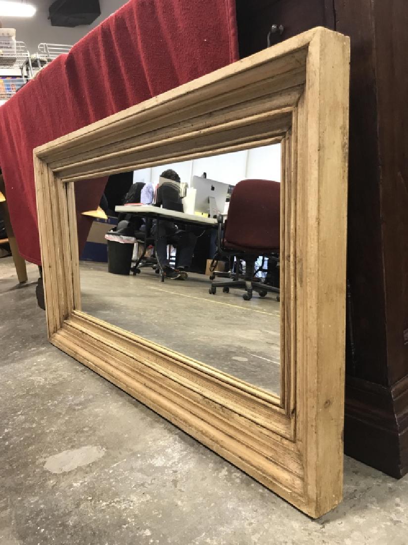 Rectangular Wooden Frame Wall Mirror (1 of 5)