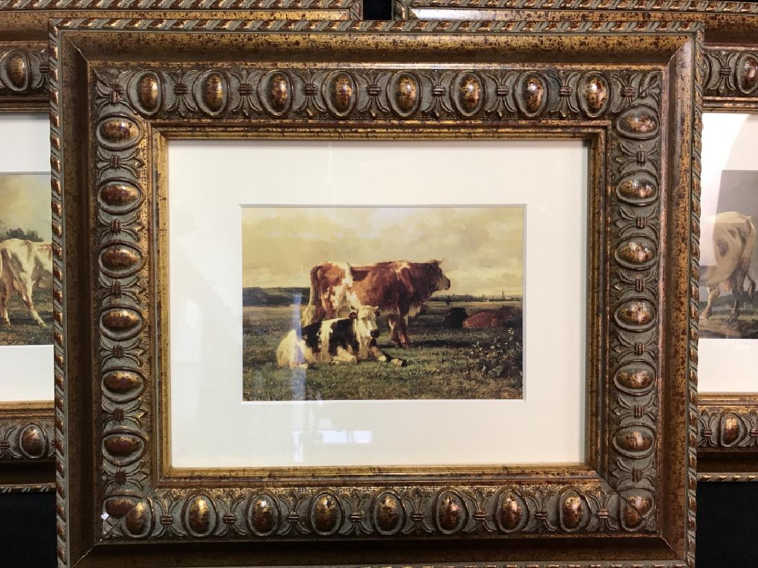 Set 3 Framed And Matted Cow Prints (1 of 7)