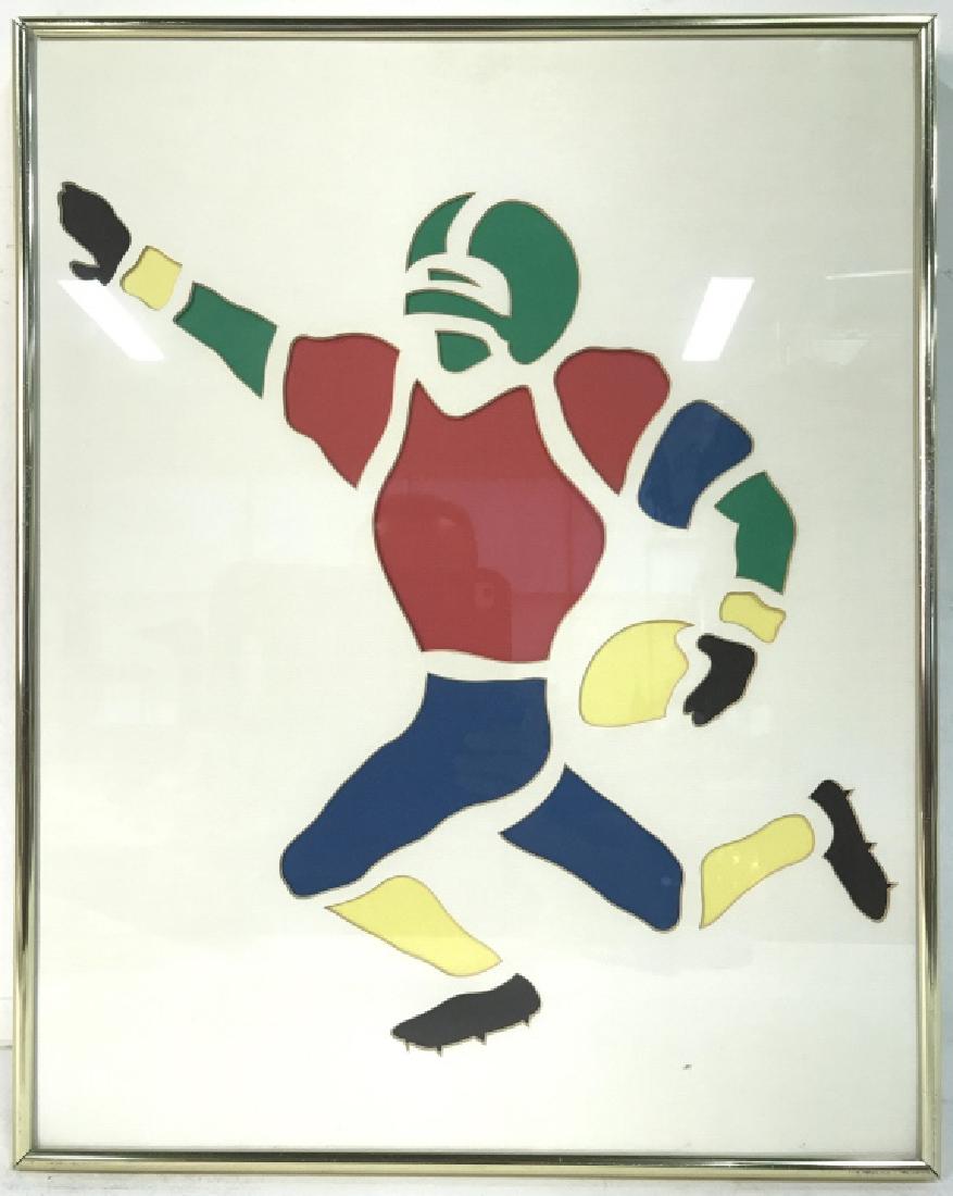 Lot 3 Framed Sport Cutout Artwork (1 of 5)
