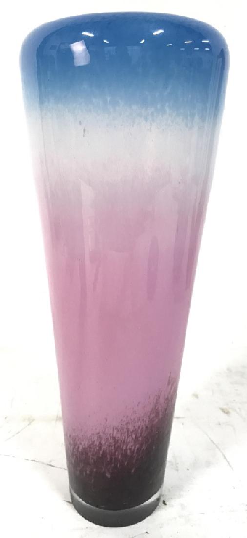 Cotton Candy Toned Art Glass Vase (1 of 6)