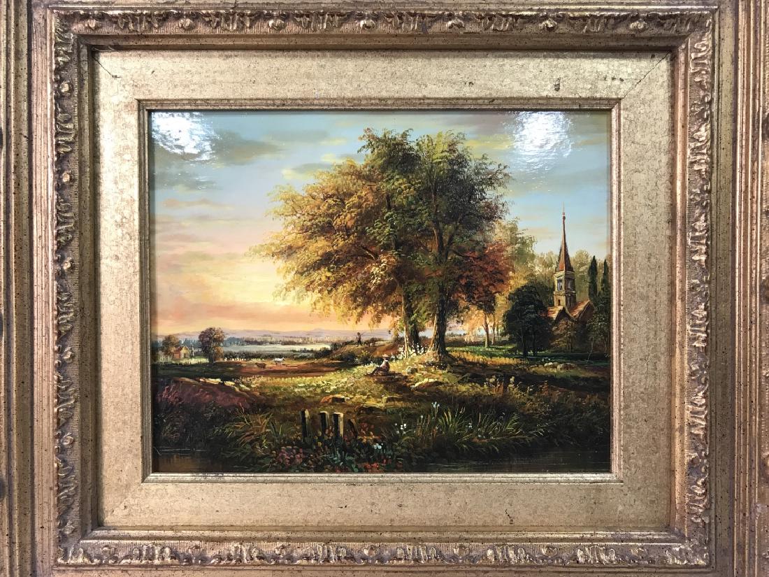 Framed Landscape Painting On Board (1 of 8)