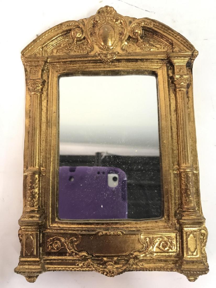 Gold Toned Frame Mirror (1 of 5)