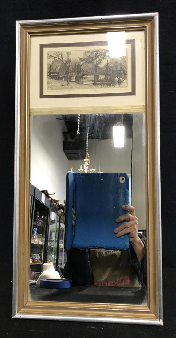 Mirror with Print Of Boston Harbor (1 of 10)