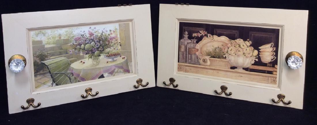 Pair Cabinet Door Style Decorative Coat Racks (1 of 9)