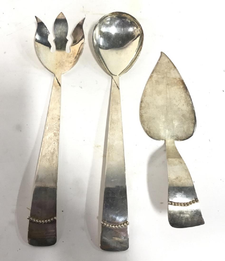 Lot 3 Silver Toned Tabletop Accessories (1 of 6)