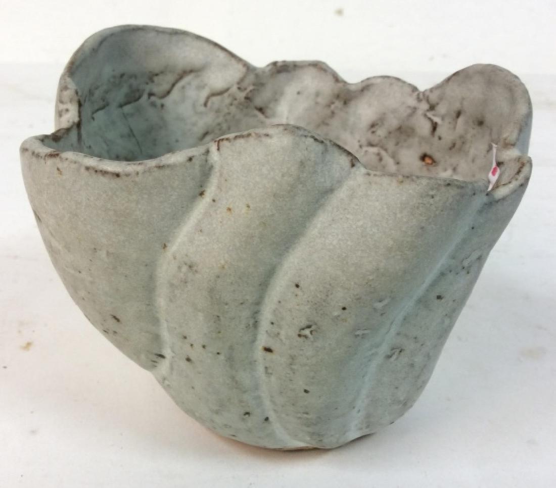 Signed Gray  Ceramic Bowl  Vessel (1 of 5)