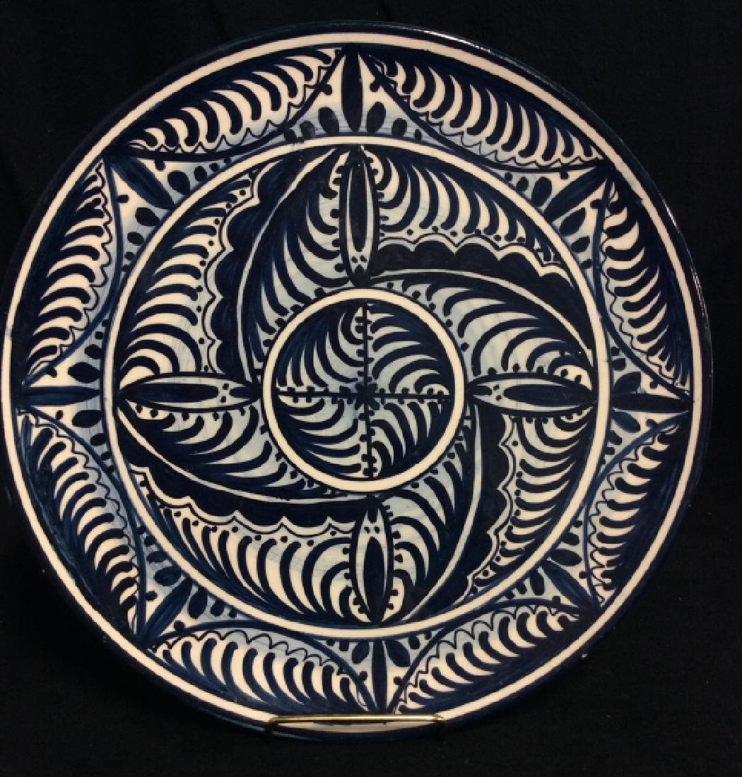 Hand-Painted Spanish Ceramic Serving Platter (1 of 7)