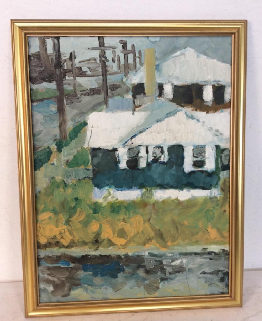 Framed Modernist Landscape Artwork (1 of 9)